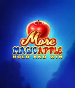 Enter the magical realm of More Magic Apple Hold and Win Slot by 3 Oaks Gaming, showcasing a luminous red apple against a rich blue background. This image conveys the magical theme of the game. Ideal for those enchanted by fairy-tale slots, the vibrant color scheme and enticing artwork ensure it captures attention. 