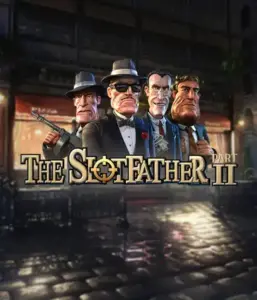 Step into the shadowy world of The Slotfather 2 slot by Betsoft, showcasing a lineup of iconic mafia characters in front of a moody urban backdrop. This graphic captures the gritty theme of the organized crime with its vivid character design and evocative setting. Perfect for lovers of gangster-themed games, offering a thrilling adventure. 