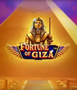 Step into the mystical world of the Fortune of Giza game by Pragmatic Play, showcasing a stunning depiction of a Pharaoh set against the iconic pyramid backdrop. This graphic captures the splendor of Egyptian history, perfect for history buffs, delivering a captivating gaming experience.